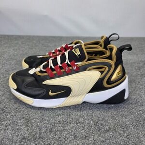 Nike Women's Zoom 2K AO0354-005 Black And Gold Running Shoes Sneakers Size 9